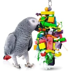 SunGrow Bird Chew Toy, Medium & Large Parrot Foraging Blocks For Cage -Sunny Decor Shop 179560 PT1. AC SS1800 V1682614644