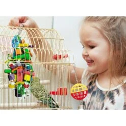 SunGrow Bird Chew Toy, Medium & Large Parrot Foraging Blocks For Cage -Sunny Decor Shop 179560 PT2. AC SS1800 V1682614620