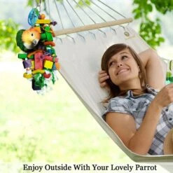 SunGrow Bird Chew Toy, Medium & Large Parrot Foraging Blocks For Cage -Sunny Decor Shop 179560 PT4. AC SS1800 V1682614308