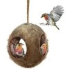 SunGrow Outdoor Coconut Hide & Bird Finch Cage & Hummingbird Bird Nest 2 SunGrow Outdoor Coconut Hide & Bird Finch Cage & Hummingbird Bird Nest -Sunny Decor Shop 179568 MAIN. AC SS1800 V1568218918