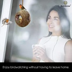 SunGrow Outdoor Coconut Hide & Bird Finch Cage & Hummingbird Bird Nest 9 SunGrow Outdoor Coconut Hide & Bird Finch Cage & Hummingbird Bird Nest -Sunny Decor Shop 179568 PT2. AC SS1800 V1561406820