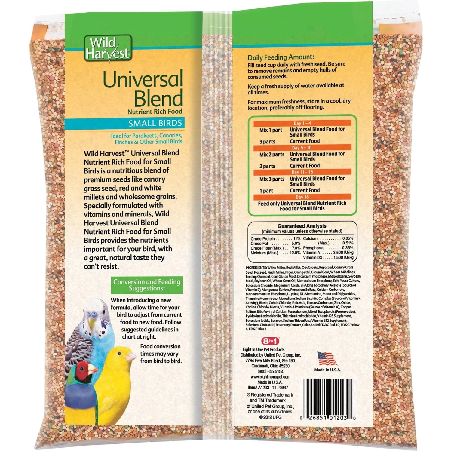 Wild Harvest Universal Blend Small Bird Food 4 Wild Harvest Universal Blend Small Bird Food - Image 2