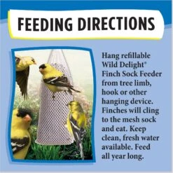 Wild Delight Sock Finch Feeder -Sunny Decor Shop 186002 PT7. AC SS1800 V1689886353