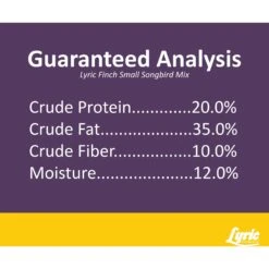 Lyric Finch Small Songbird Wild Bird Food 17 Lyric Finch Small Songbird Wild Bird Food -Sunny Decor Shop 189539 PT7. AC SS1800 V1661896091
