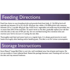 Mazuri Large Bird Food -Sunny Decor Shop 191396 PT6. AC SS1800 V1602037261