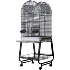 A&E Cage Company Open Top Dome Bird Cage & Removable Stand