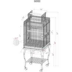 A&E Cage Company Economy Play Top Bird Cage -Sunny Decor Shop 197457 PT1. AC SS1800 V1595520676