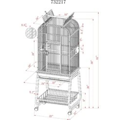 A&E Cage Company Play Top Bird Cage & Plastic Base -Sunny Decor Shop 197464 PT1. AC SS1800 V1595522797