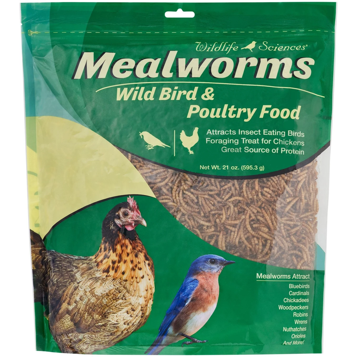 Wildlife Sciences Dried Mealworms, 21-oz Bag 3 Wildlife Sciences Dried Mealworms, 21-oz Bag