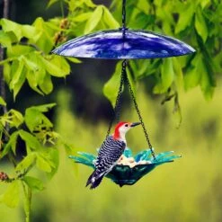 Mosaic Birds Petite Glass Baffle Bird Weather Dome, 11-in -Sunny Decor Shop 209890 PT4. AC SS1800 V1660258372