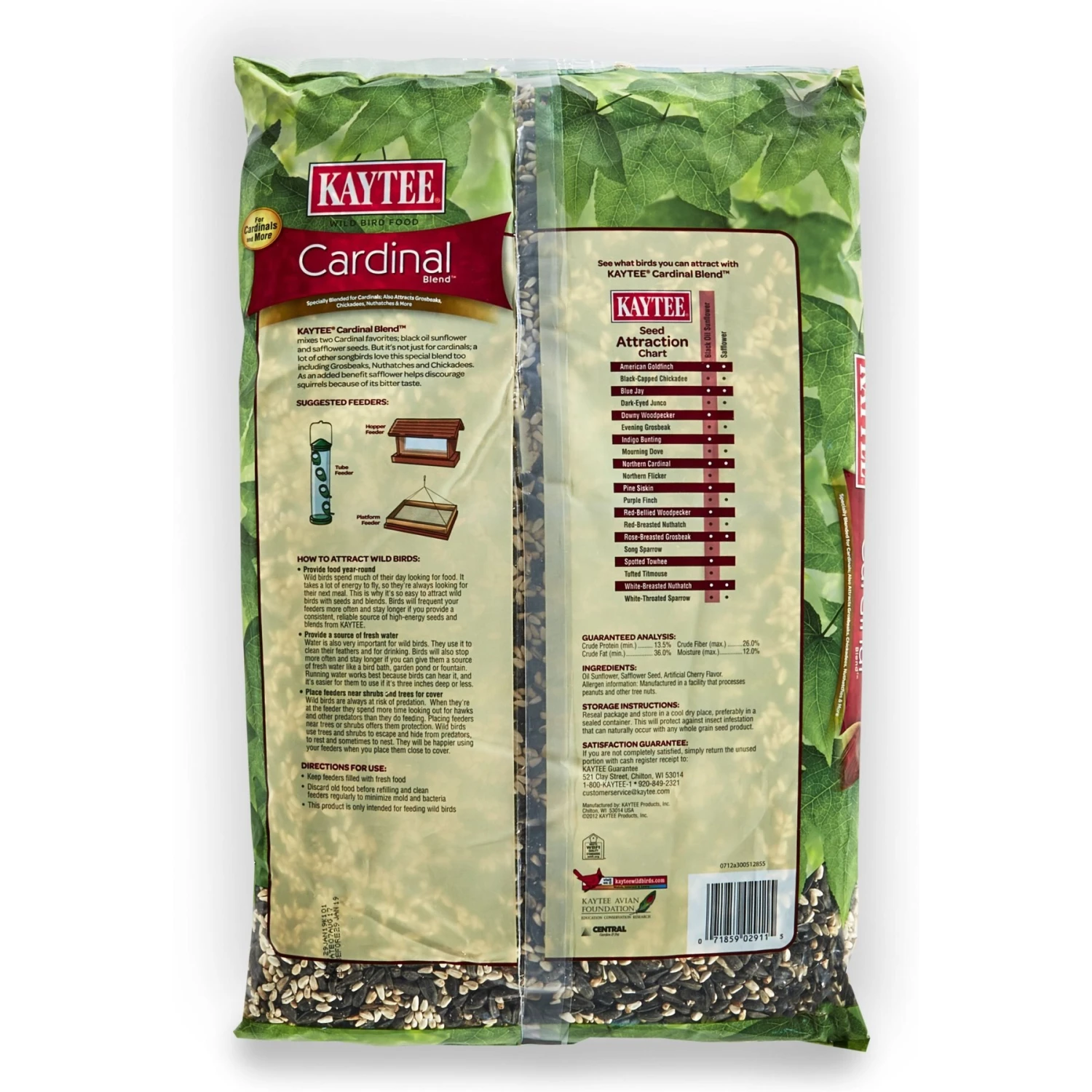 Kaytee Cardinal Wild Bird Food, 7-lb Bag 4 Kaytee Cardinal Wild Bird Food, 7-lb Bag - Image 2