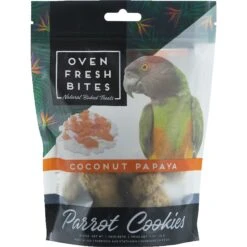 Caitec Oven Fresh Bites Coconut Papaya Mango Cookies Parrot Treats, 4-oz Bag