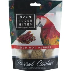 Caitec Oven Fresh Bites Red Hot Pepper Parrot Treats, 4-oz Bag