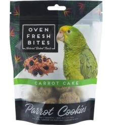 Caitec Oven Fresh Bites Carrot Cake Cookies Parrot Treats, 4-oz Bag