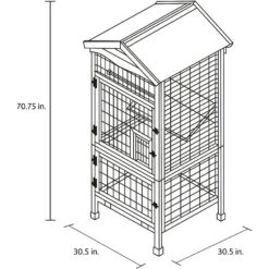 TRIXIE Natura 3-Story Aviary Bird Cage -Sunny Decor Shop 221736 pt2. AC SS1800 V1581972267