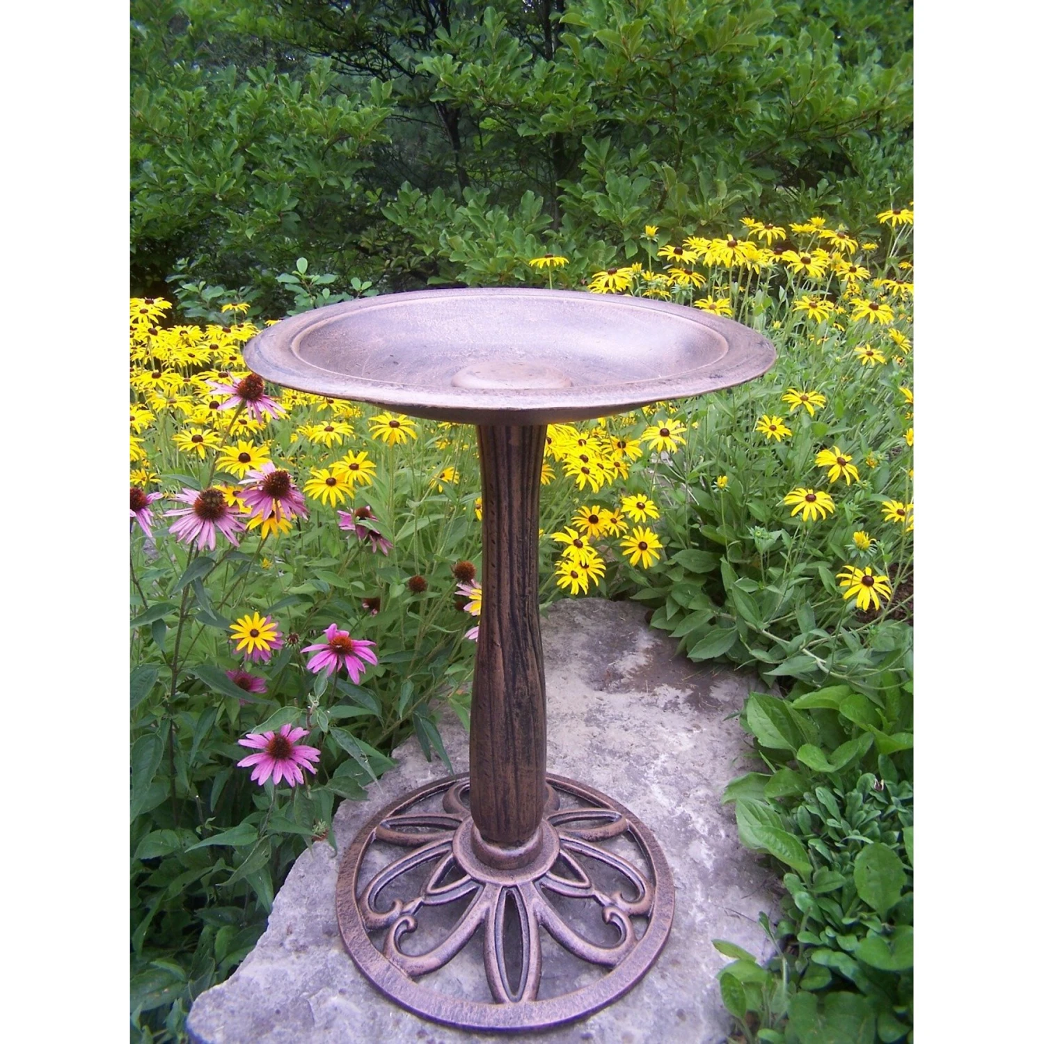 Oakland Living Handmade Metal Upland Bird Bath, Antique Bronze 3 Oakland Living Handmade Metal Upland Bird Bath, Antique Bronze