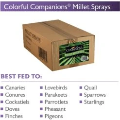 Colorful Companions Millet Sprays Bird Food, 25-lb Box -Sunny Decor Shop 223354 PT1. AC SS1800 V1590774685