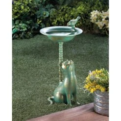 Zingz & Thingz Cat Bird Bath -Sunny Decor Shop 223548 PT1. AC SS1800 V1583357771