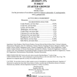 Hudson Feeds Poultry Feeds 25% Turkey Starter-Grower Medicated Turkey Food, 50-lb Bag -Sunny Decor Shop 227912 PT5. AC SS1800 V1701981427