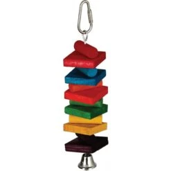 Caitec Featherland Paradise Rainbow Stack Bird Toy, Small