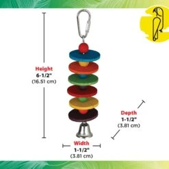 Caitec Featherland Paradise Disco Bird Toy, Small -Sunny Decor Shop 228188 PT2. AC SS1800 V1669660659