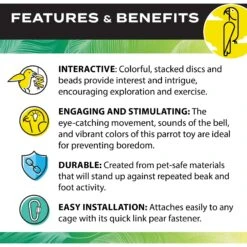 Caitec Featherland Paradise Disco Bird Toy, Small -Sunny Decor Shop 228188 PT4. AC SS1800 V1669660659