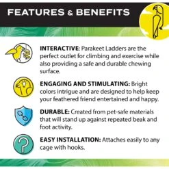 Caitec Featherland Paradise Parakeet Ladder Bird Toy -Sunny Decor Shop 228192 PT4. AC SS1800 V1668531762