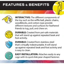 Caitec Featherland Paradise Play N Ball Bird Toy -Sunny Decor Shop 228194 PT4. AC SS1800 V1668531817