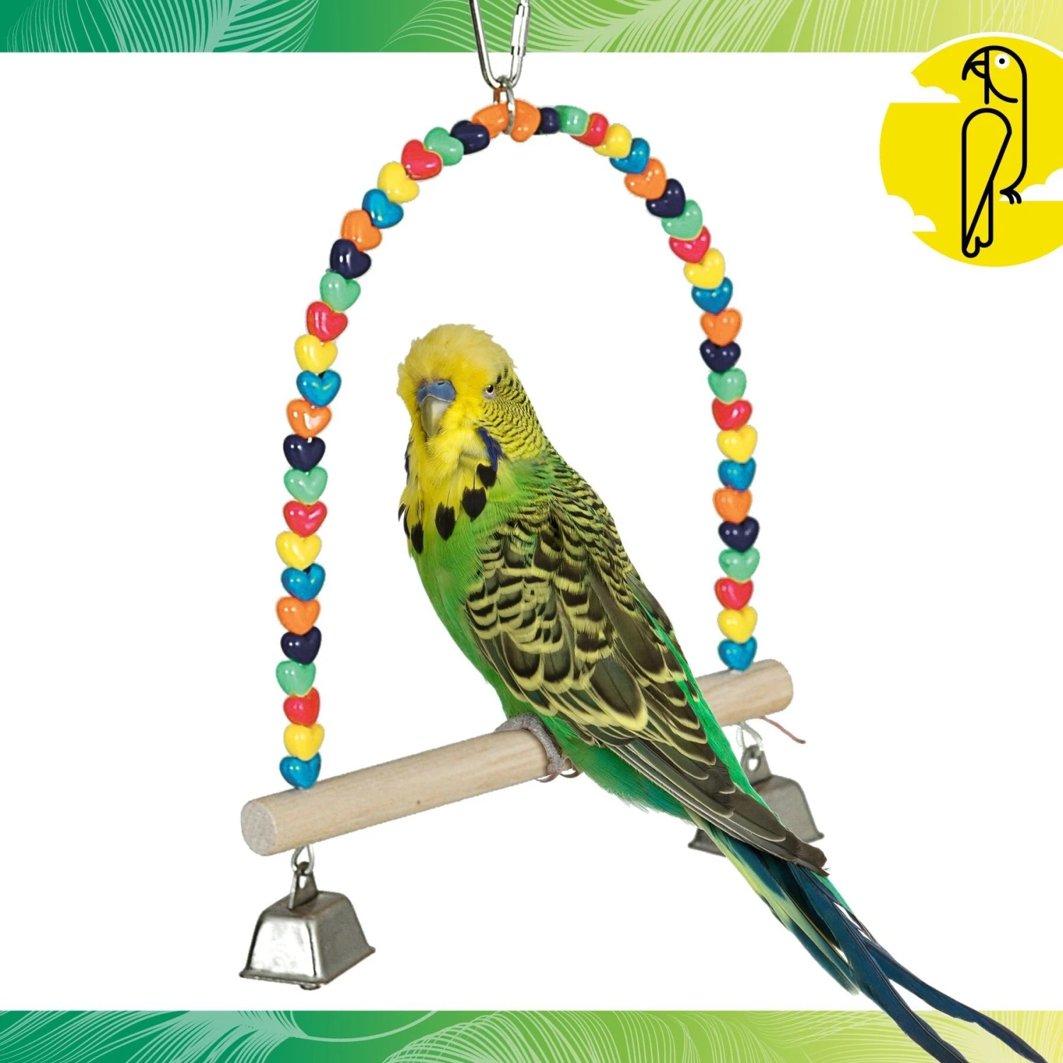 Caitec Featherland Paradise Parakeet Swing Bird Toy 4 Caitec Featherland Paradise Parakeet Swing Bird Toy - Image 2