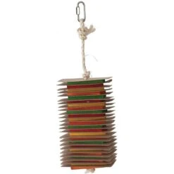Caitec Featherland Paradise Chipboard & Wood Slats Bird Toy, Medium