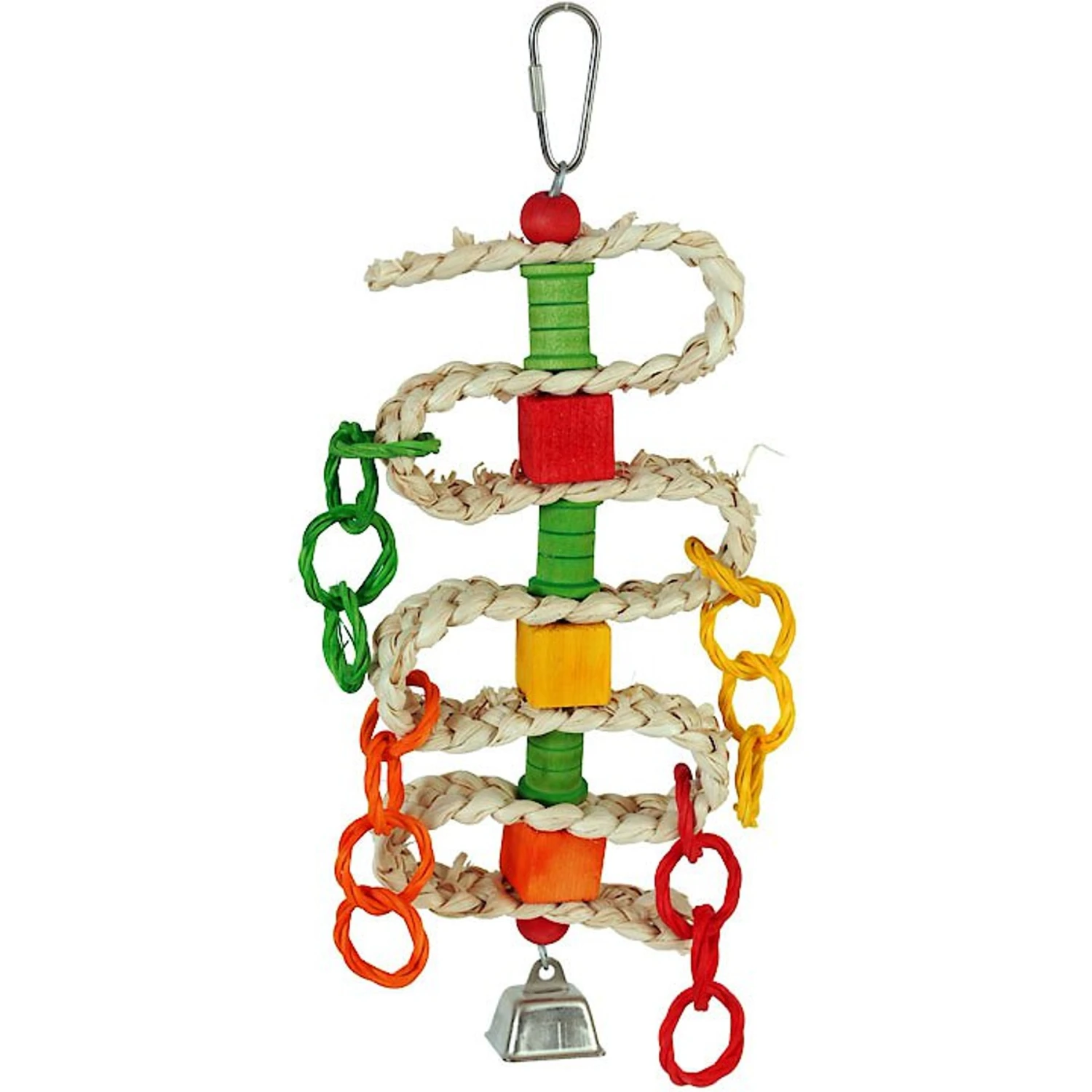 Caitec Featherland Paradise Braided Spools & Blocks Bird Toy 3 Caitec Featherland Paradise Braided Spools & Blocks Bird Toy