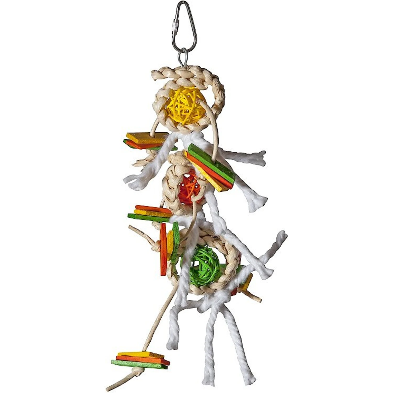 Caitec Featherland Paradise Weaved Shredder & Wicker Ball Bird Toy, Small 3 Caitec Featherland Paradise Weaved Shredder & Wicker Ball Bird Toy, Small