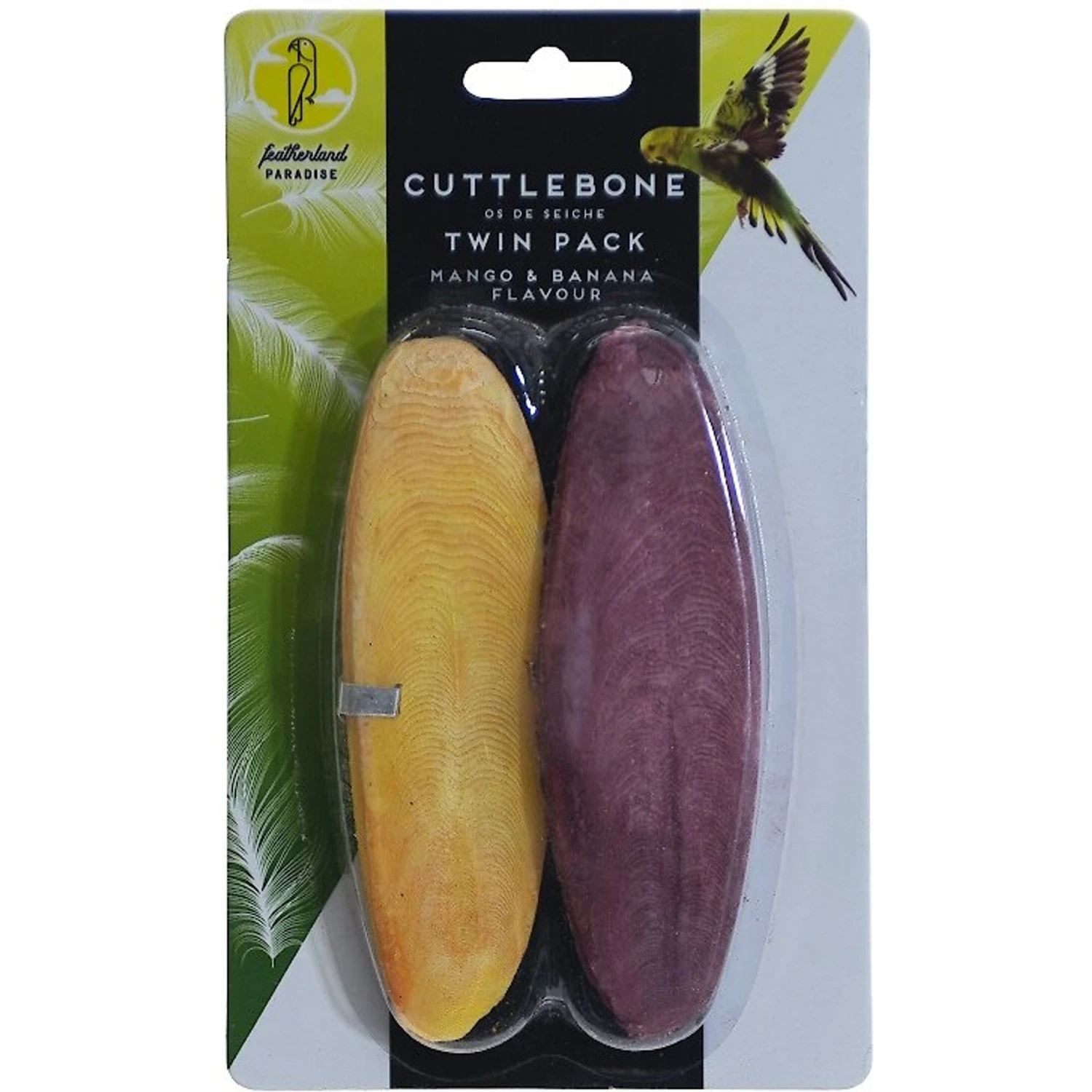 Caitec Featherland Paradise Fish Flavored Cuttlebone Bird Toy, 2 Count, Large 3 Caitec Featherland Paradise Fish Flavored Cuttlebone Bird Toy, 2 Count, Large