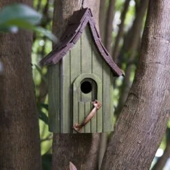 Glitzhome Distressed Wooden Bird House, 11.61-in -Sunny Decor Shop 228729 PT4. AC SS1800 V1663018440