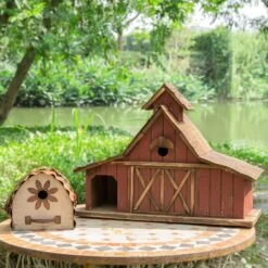 Glitzhome Extra-Large Rustic Wood Barn Bird House, 20.67-in 12 Glitzhome Extra-Large Rustic Wood Barn Bird House, 20.67-in -Sunny Decor Shop 228733 PT3. AC SS1800 V1663019602