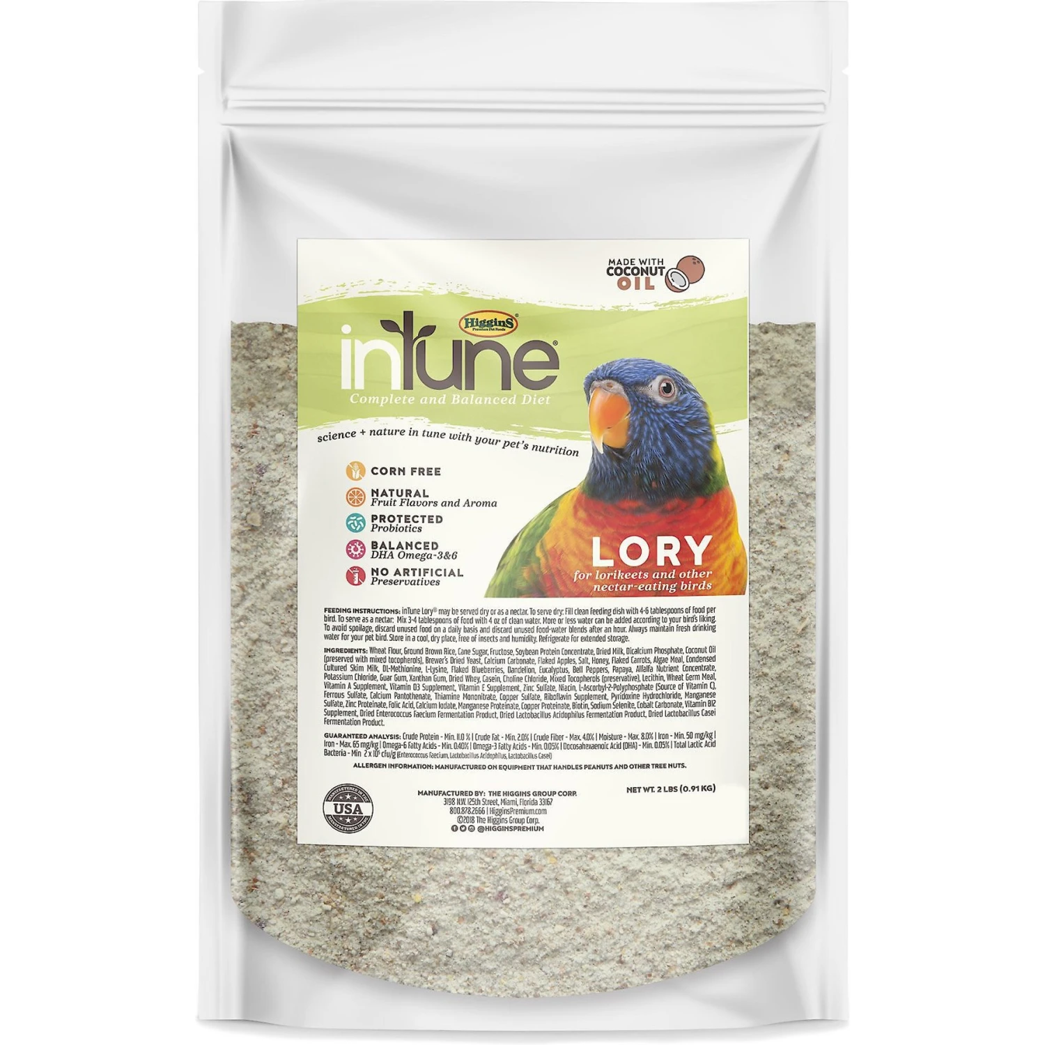 Higgins InTune Complete & Balanced Diet Lory Bird Food 3 Higgins InTune Complete & Balanced Diet Lory Bird Food