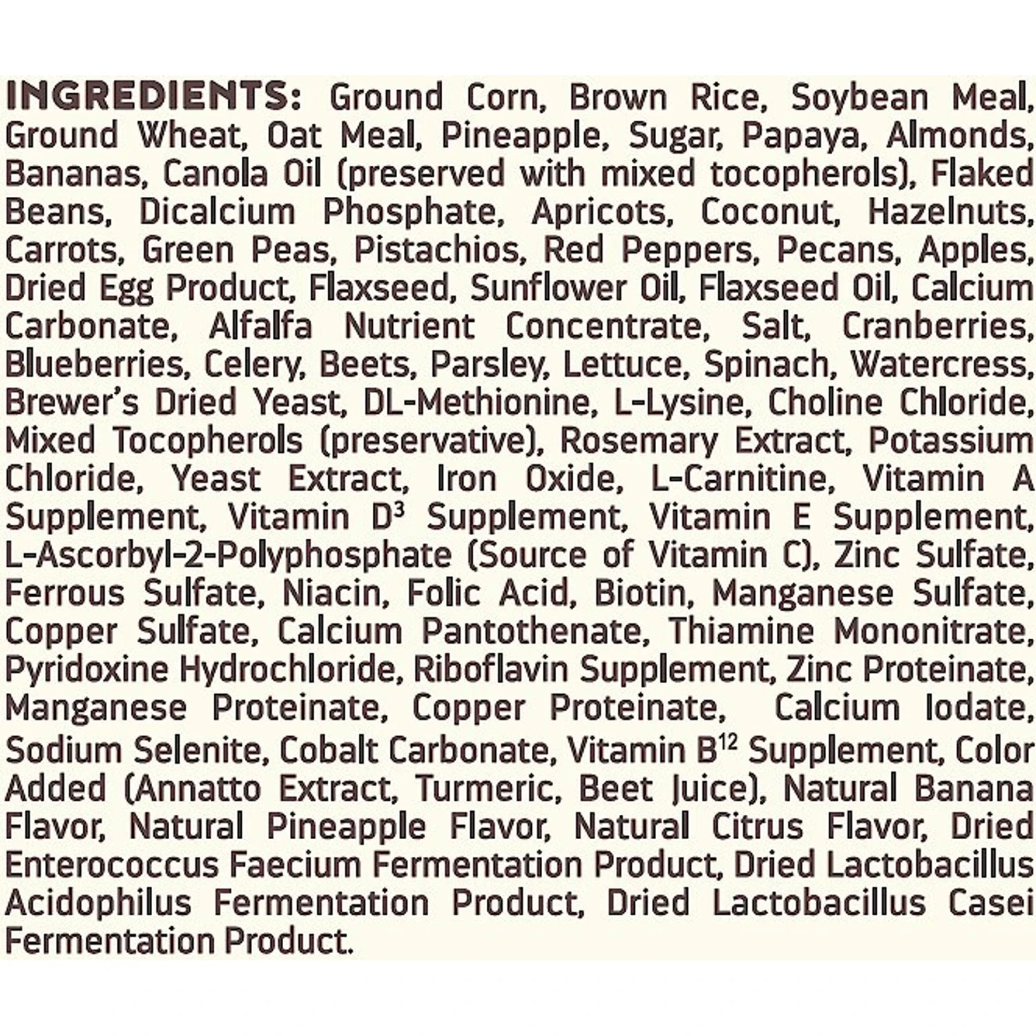 Higgins InTune Harmony Macaw Bird Food 8 Higgins InTune Harmony Macaw Bird Food - Image 6