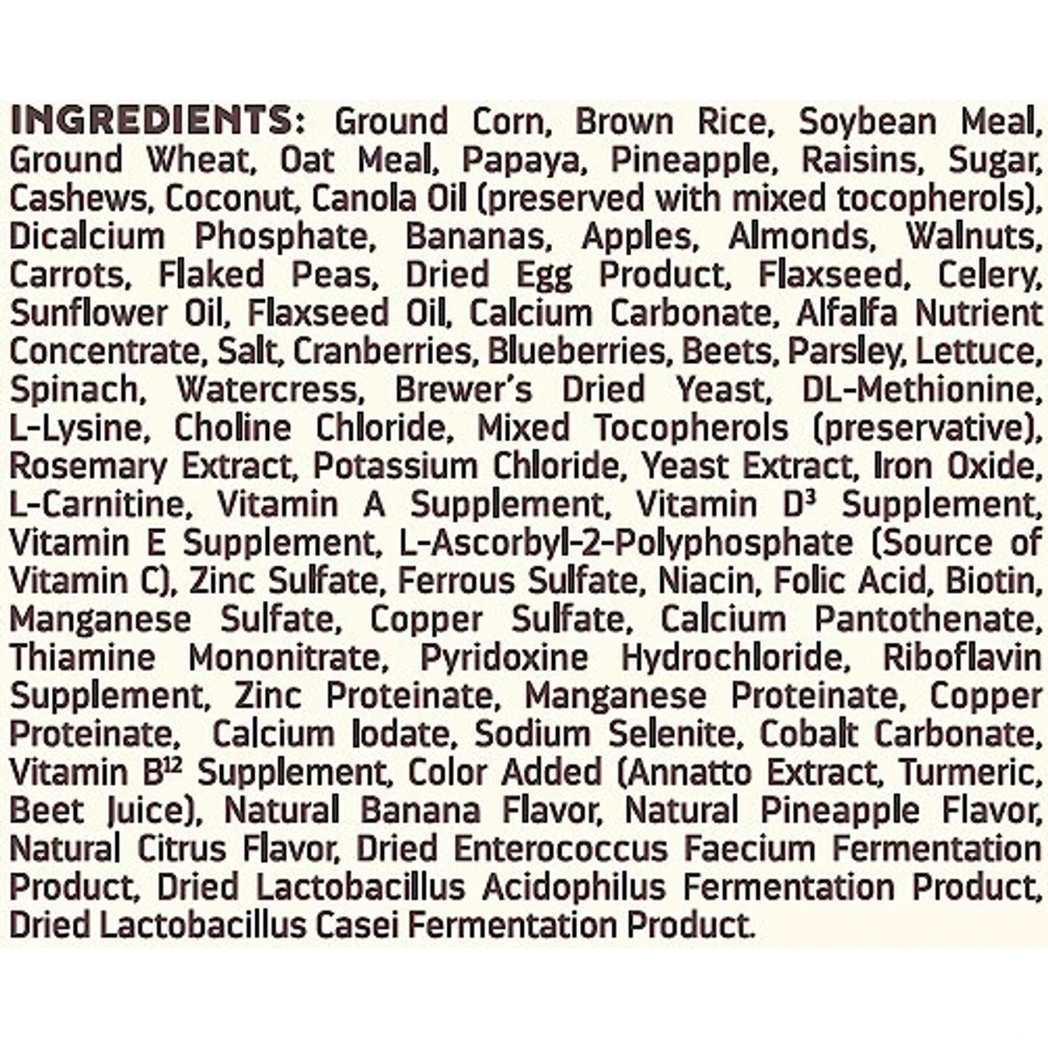 Higgins InTune Harmony Conure & Cockatiel Bird Food 8 Higgins InTune Harmony Conure & Cockatiel Bird Food - Image 6