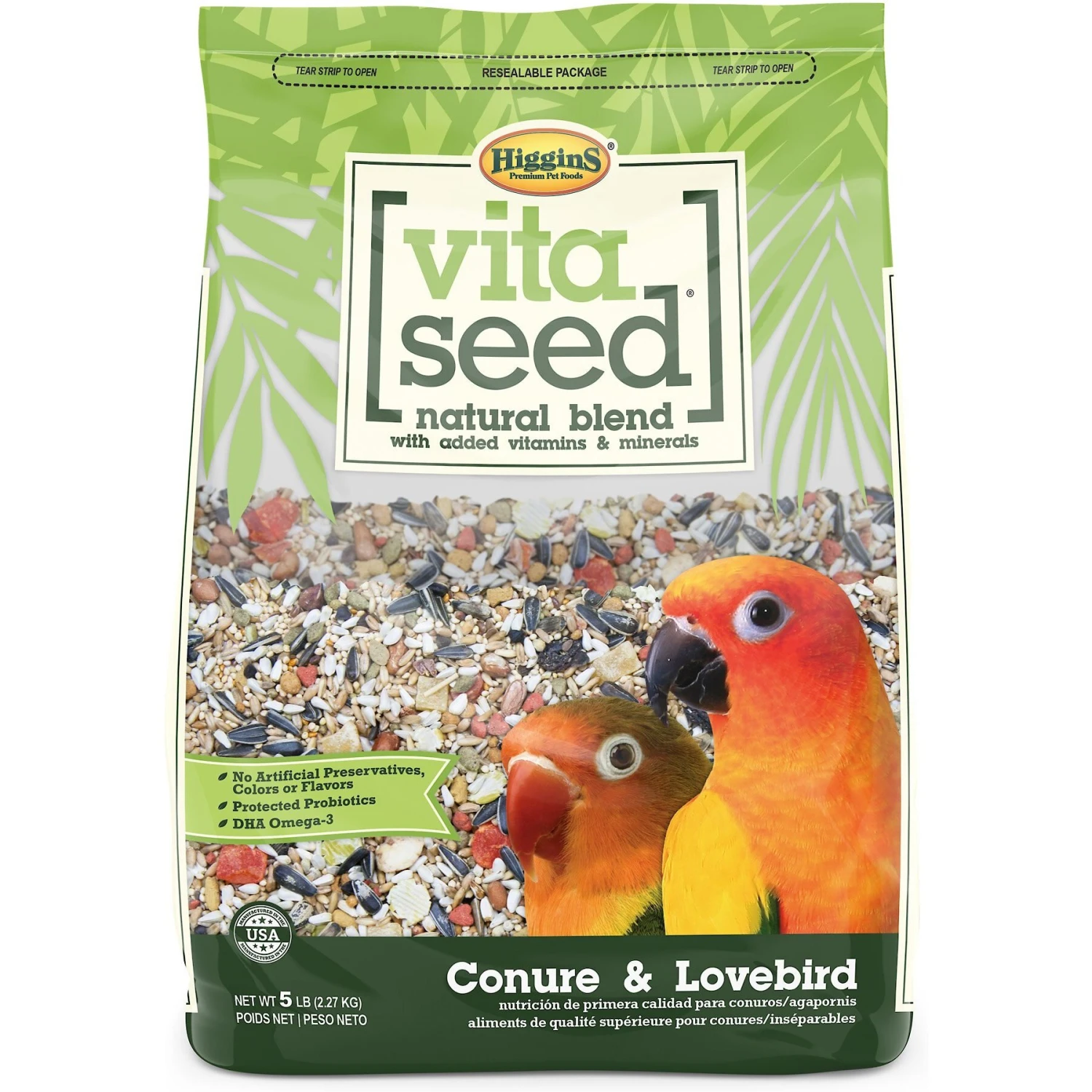 Higgins Vita Seed Conure & Lovebird Bird Food 3 Higgins Vita Seed Conure & Lovebird Bird Food