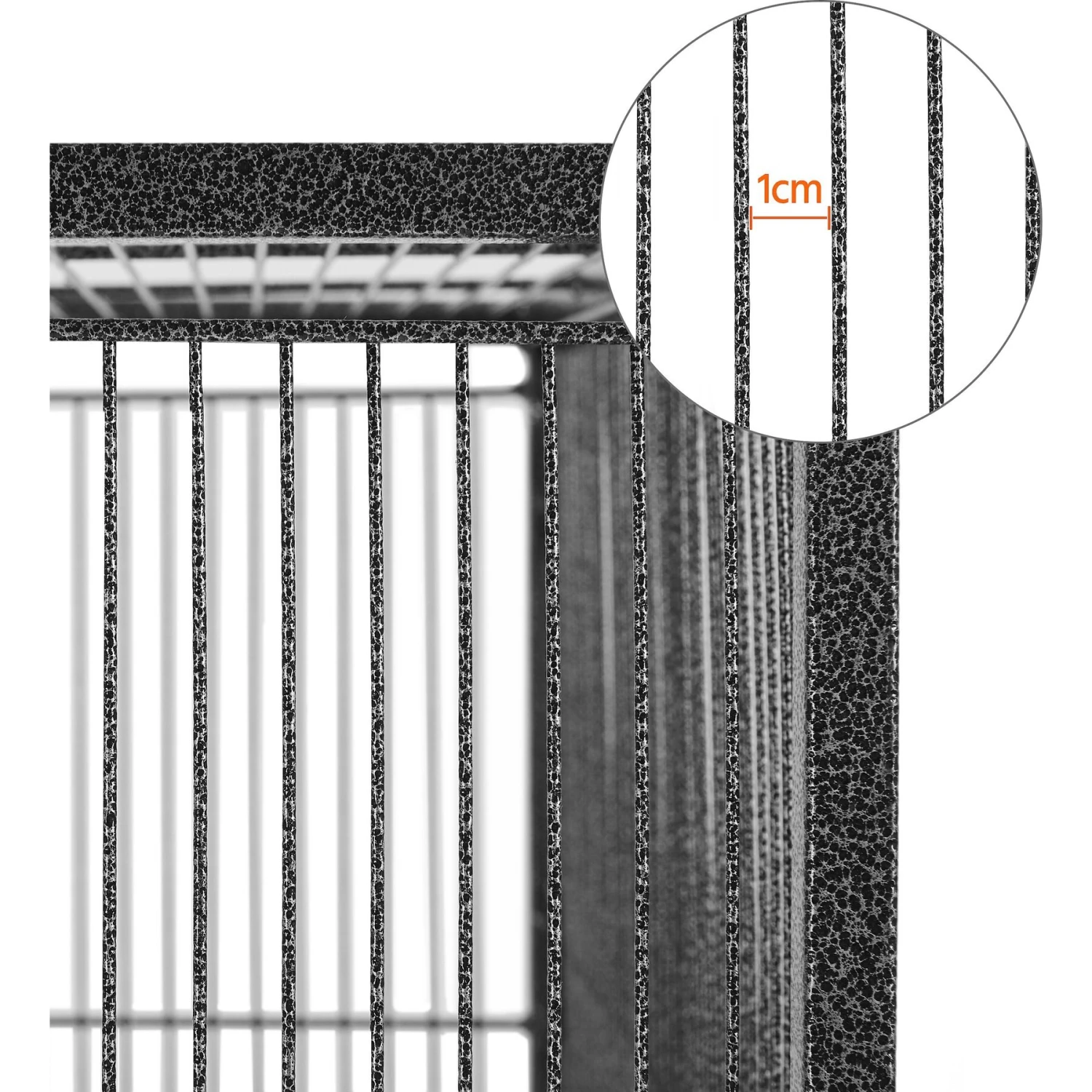 Yaheetech 53.7-in Parrot Bird Cage & Stand, Hammered Black, Large 7 Yaheetech 53.7-in Parrot Bird Cage & Stand, Hammered Black, Large - Image 5