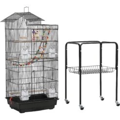 Yaheetech 62.5-in Rolling Large Bird Cage & Detachable Stand -Sunny Decor Shop 242665 PT2. AC SS1800 V1649940693