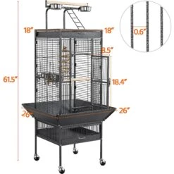 Yaheetech 61-in Rolling Parrot Cage & Playtop 13 Yaheetech 61-in Rolling Parrot Cage & Playtop -Sunny Decor Shop 242673 PT2. AC SS1800 V1649940112