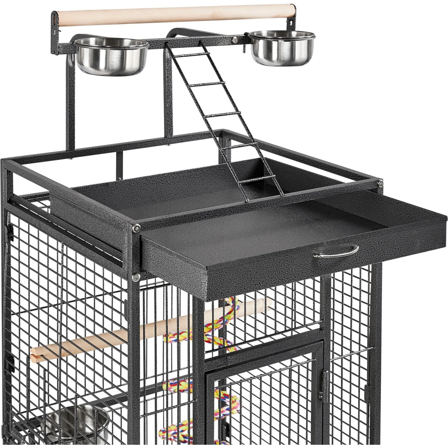 Yaheetech 61-in Rolling Parrot Cage & Playtop 6 Yaheetech 61-in Rolling Parrot Cage & Playtop - Image 4