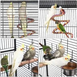 Yaheetech 68.5-in Rolling Bird Cage & Playtop, Hammertone Black 17 Yaheetech 68.5-in Rolling Bird Cage & Playtop, Hammertone Black -Sunny Decor Shop 242677 PT7. AC SS1800 V1637102218