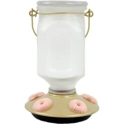 Perky-Pet Sun-Kissed Top-Fill Glass Hummingbird Feeder