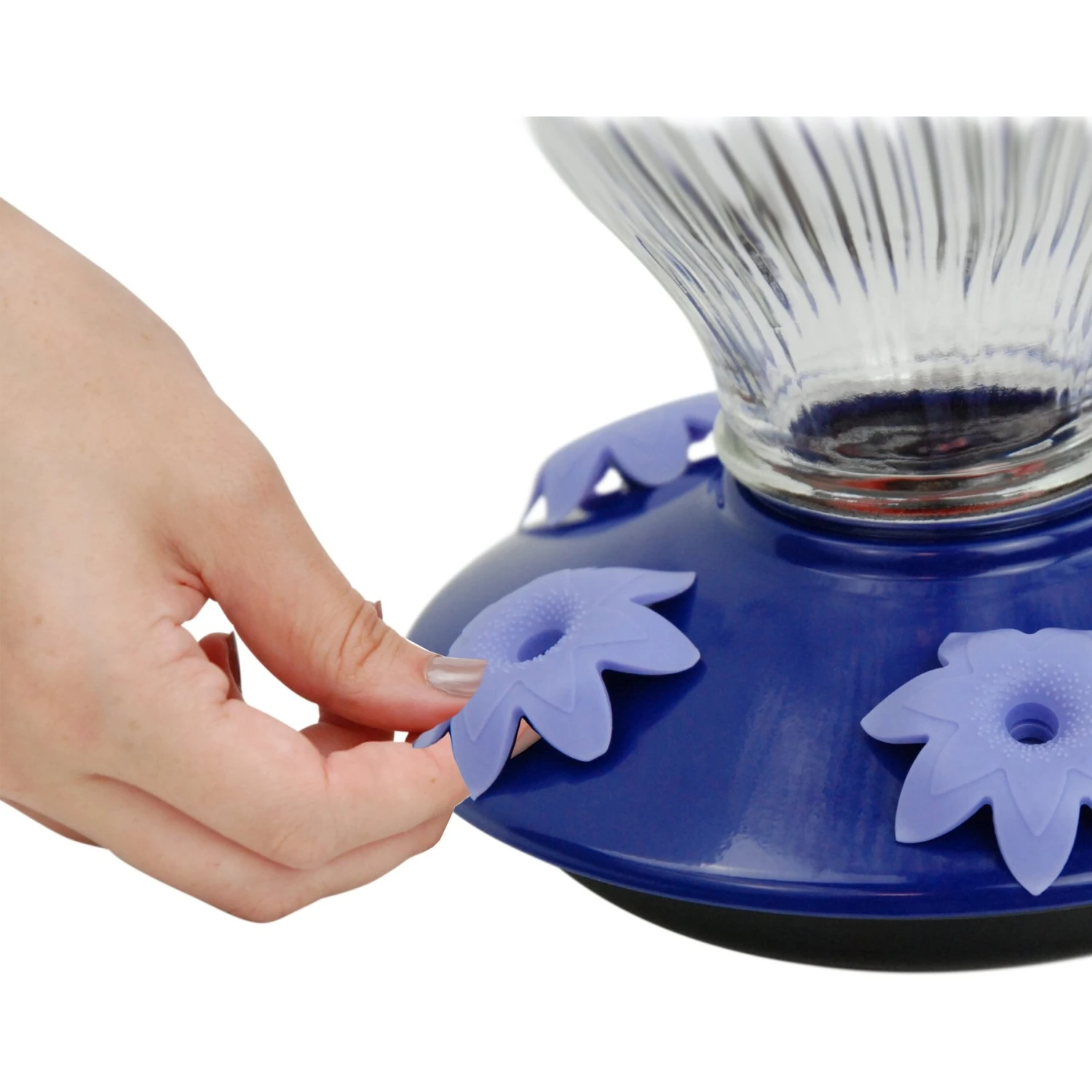 Perky-Pet Oasis Top-Fill Glass Hummingbird Feeder 7 Perky-Pet Oasis Top-Fill Glass Hummingbird Feeder - Image 5