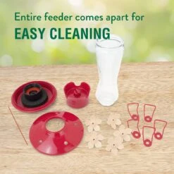 Perky-Pet Top-Fill Pinch-Waist Glass Hummingbird Feeder -Sunny Decor Shop 250866 PT6. AC SS1800 V1599269486