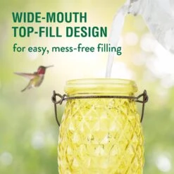 Perky-Pet Pineapple Top-Fill Glass Hummingbird Feeder -Sunny Decor Shop 250872 PT1. AC SS1800 V1599271313