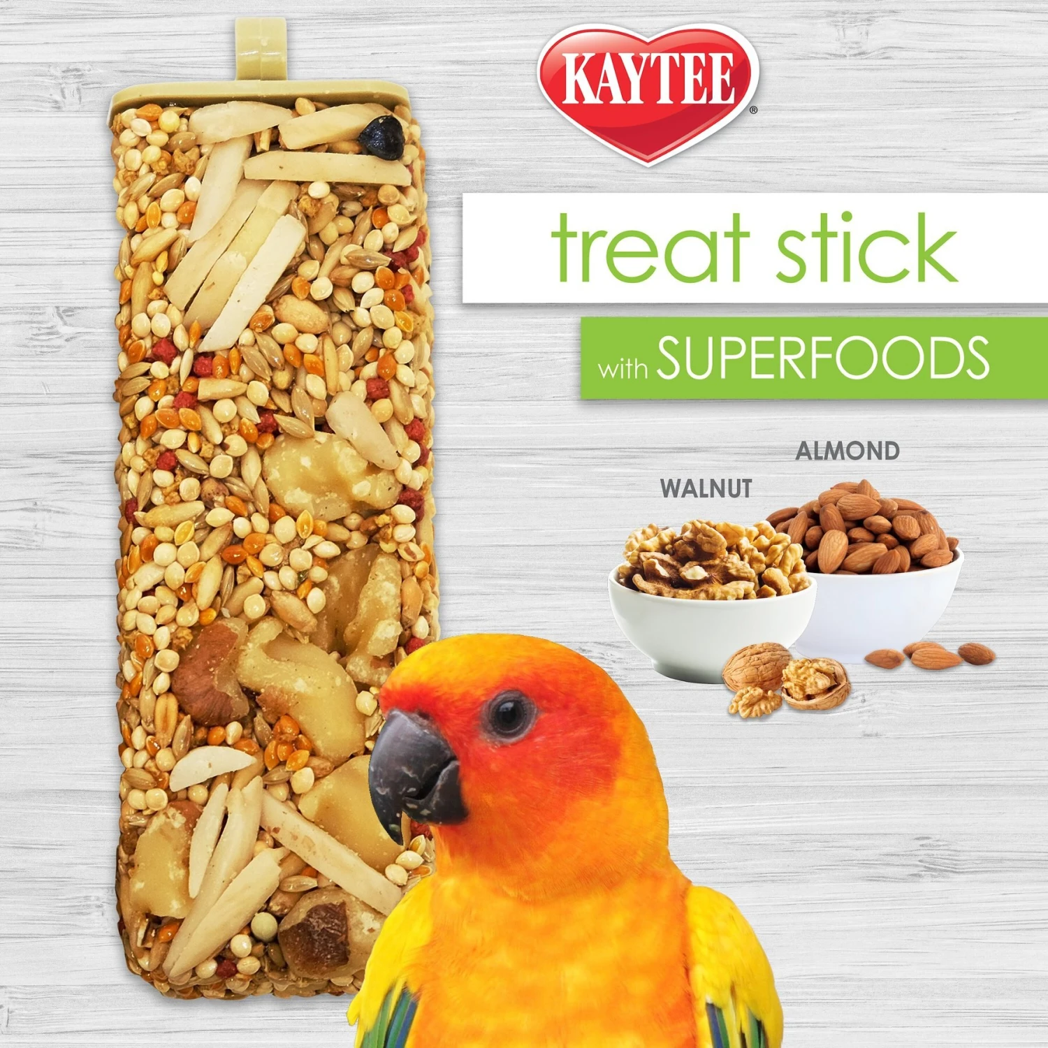 Kaytee Avian Superfood Treat Stick Almond & Walnut Bird Treat, 5.5-oz Bag 7 Kaytee Avian Superfood Treat Stick Almond & Walnut Bird Treat, 5.5-oz Bag - Image 5