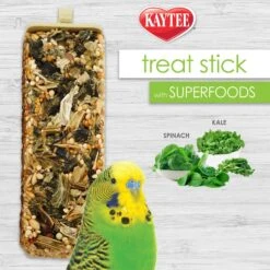 Kaytee Avian Superfood Treat Stick Spinach & Kale Bird Treat, 5.5-oz Bag -Sunny Decor Shop 252544 PT5. AC SS1800 V1600210567